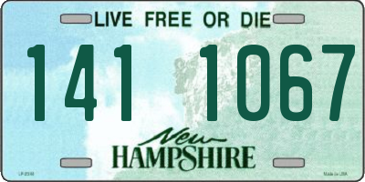 NH license plate 1411067