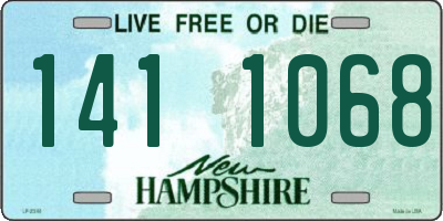 NH license plate 1411068