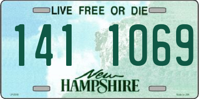 NH license plate 1411069