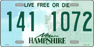 NH license plate 1411072
