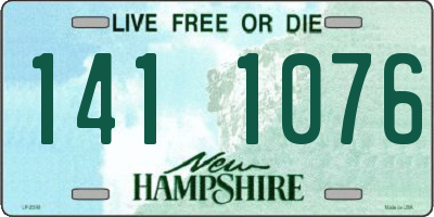 NH license plate 1411076