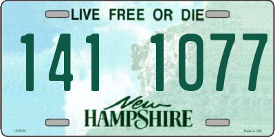 NH license plate 1411077