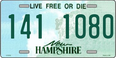 NH license plate 1411080