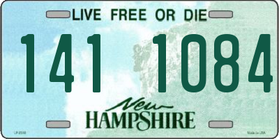 NH license plate 1411084