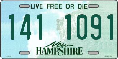 NH license plate 1411091