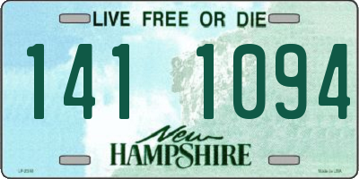 NH license plate 1411094