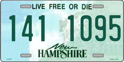 NH license plate 1411095