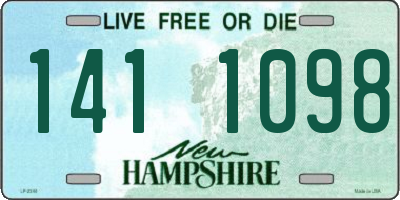 NH license plate 1411098