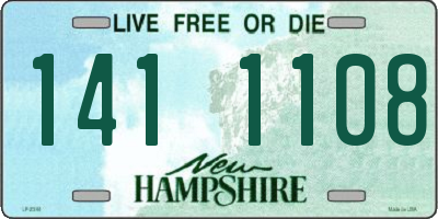 NH license plate 1411108