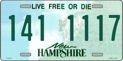 NH license plate 1411117