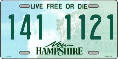 NH license plate 1411121