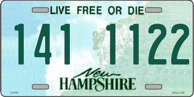 NH license plate 1411122