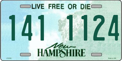 NH license plate 1411124