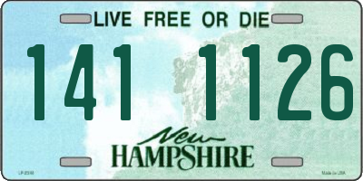 NH license plate 1411126