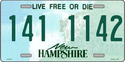 NH license plate 1411142
