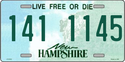 NH license plate 1411145
