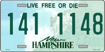 NH license plate 1411148