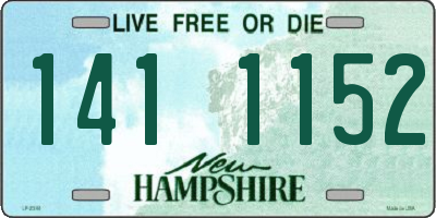 NH license plate 1411152