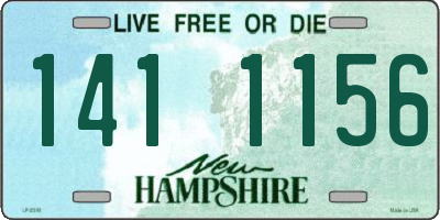 NH license plate 1411156