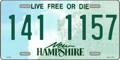 NH license plate 1411157