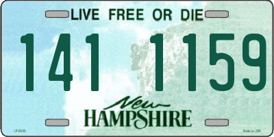 NH license plate 1411159