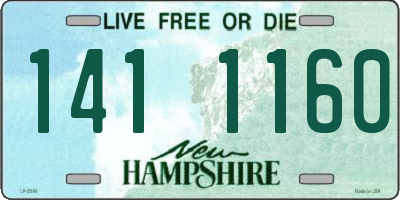 NH license plate 1411160