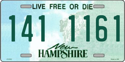 NH license plate 1411161