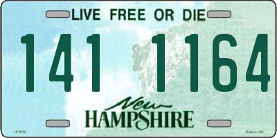 NH license plate 1411164
