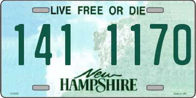 NH license plate 1411170