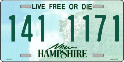 NH license plate 1411171
