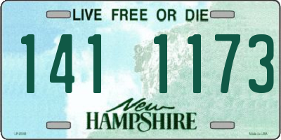 NH license plate 1411173