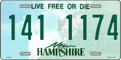 NH license plate 1411174