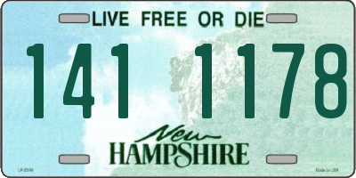 NH license plate 1411178