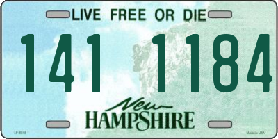 NH license plate 1411184