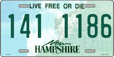 NH license plate 1411186