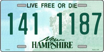 NH license plate 1411187