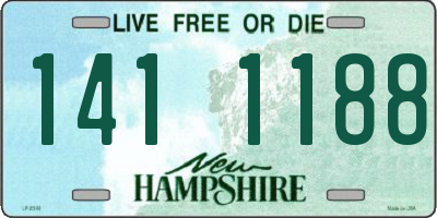 NH license plate 1411188