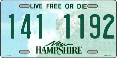 NH license plate 1411192