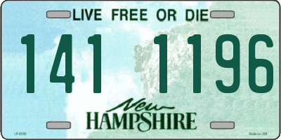 NH license plate 1411196