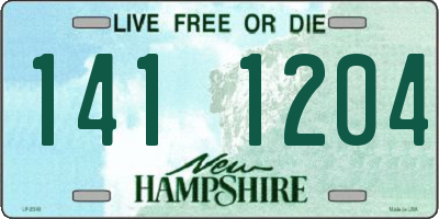 NH license plate 1411204