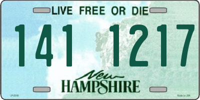 NH license plate 1411217