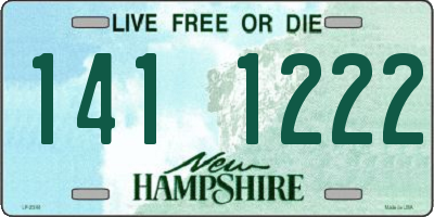 NH license plate 1411222