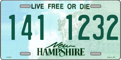NH license plate 1411232