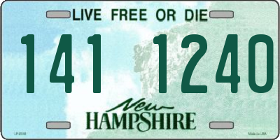 NH license plate 1411240