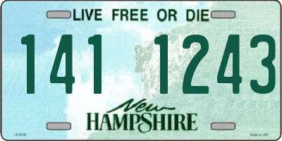 NH license plate 1411243