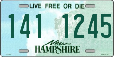 NH license plate 1411245