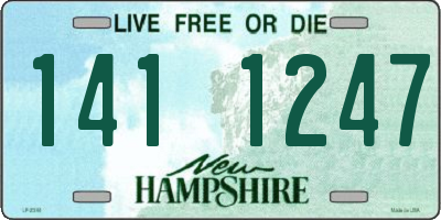 NH license plate 1411247