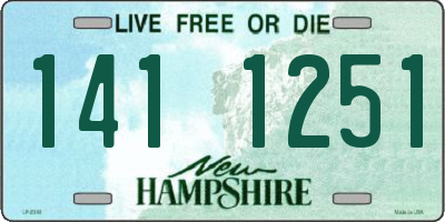NH license plate 1411251