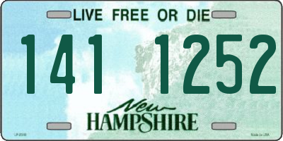NH license plate 1411252