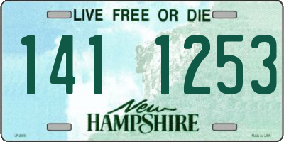 NH license plate 1411253